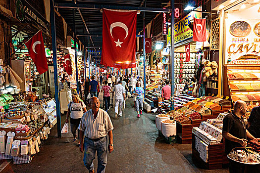 室内,调味品,集市,伊斯坦布尔,土耳其