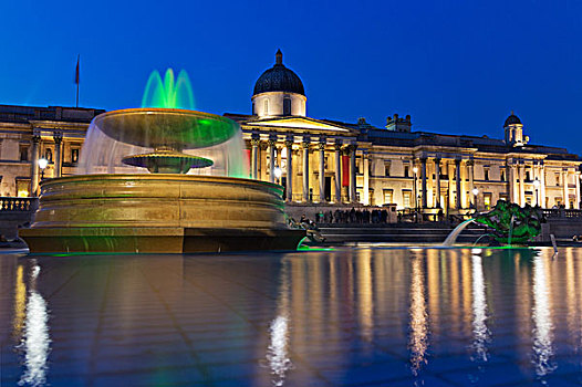 国家美术馆,特拉法尔加广场,伦敦