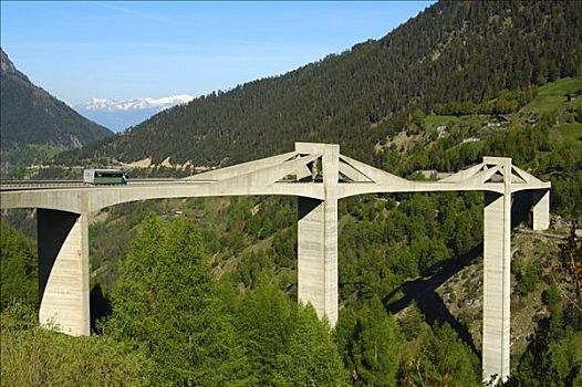 桥,瓦莱,瑞士