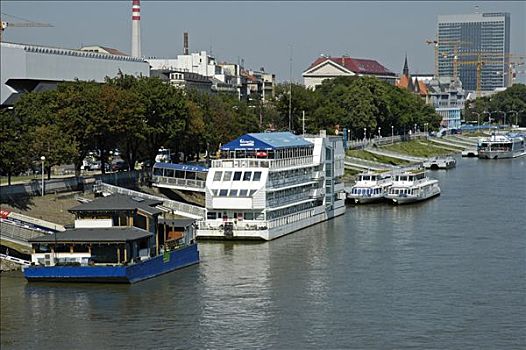 漂浮,酒店,多瑙河,布拉迪斯拉瓦,斯洛伐克