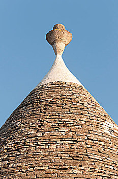 锥形,锥形石灰板屋顶,屋顶,阿贝罗贝洛,阿普利亚区,意大利,欧洲