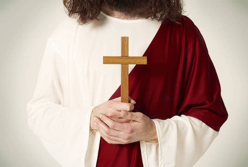 耶稣十字架图片真人图片