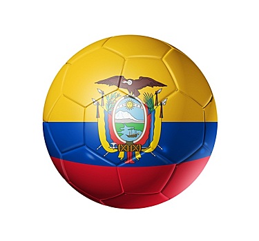 足球,球,厄瓜多尔,旗帜
