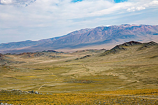 蒙古,省,靠近,乡村,风景,地形,区域
