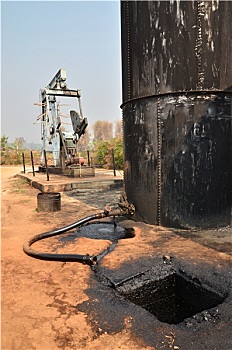 抽油机,汲取,原油,油,油井