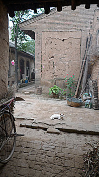 中国,三原乡村民居