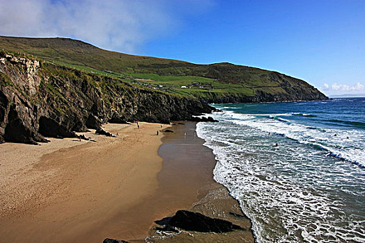 海滩,丁格尔半岛,凯瑞郡,爱尔兰