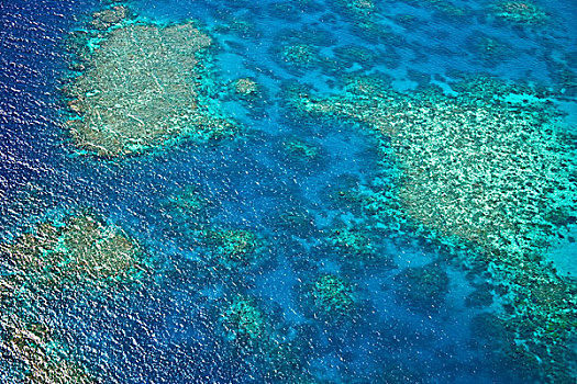 航拍,大堡礁,昆士兰,澳大利亚