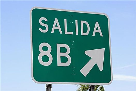 高速公路,出口指示牌,西班牙