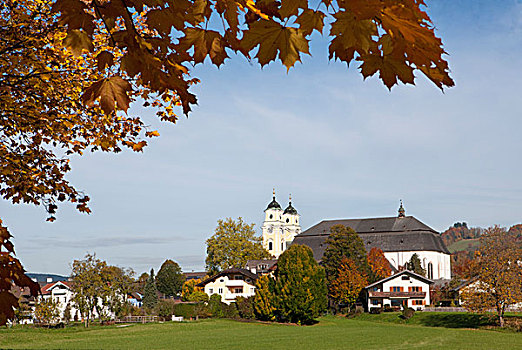 大教堂,月亮湖地区,萨尔茨卡莫古特,上奥地利州,奥地利,欧洲
