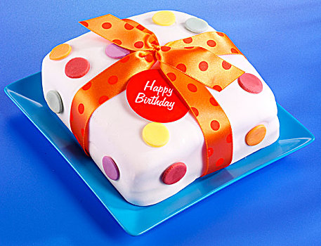 生日蛋糕,圆点花纹