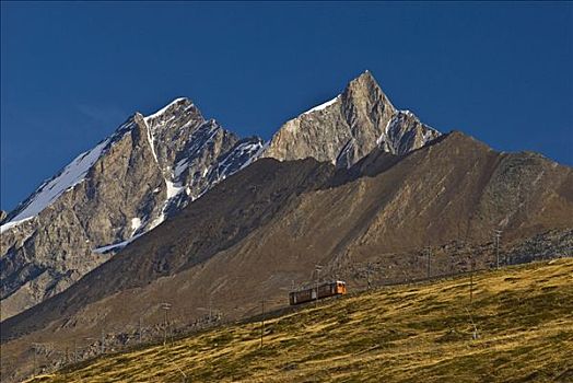 马塔角,铁路,策马特峰,瓦莱,沃利斯,瑞士