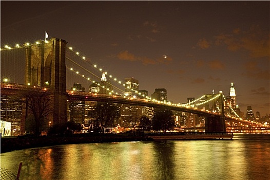布鲁克林大桥,黎明