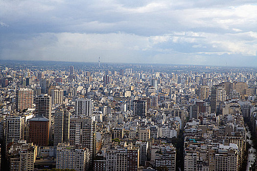 航拍,城市,布宜诺斯艾利斯,阿根廷