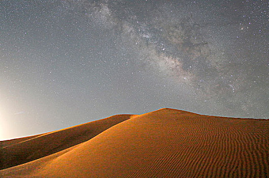 摩洛哥,德拉河谷,沙丘,银河,星空