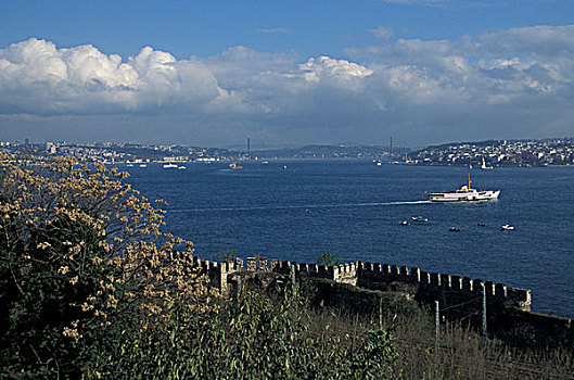 欧洲,土耳其,伊斯坦布尔,地点,博斯普鲁斯海峡