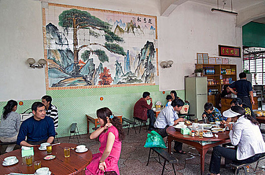 流行,餐馆,昆明,云南,中国,五月,2009年