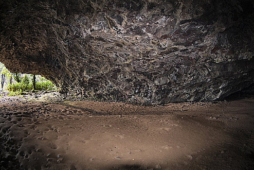 室内,洞穴,考艾岛,夏威夷,美国