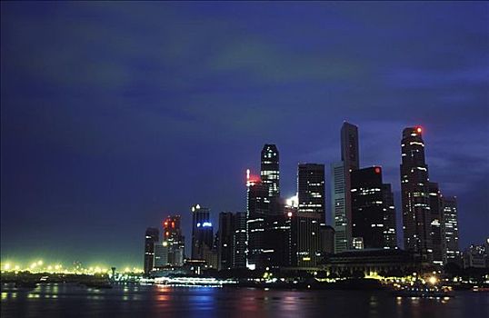 建筑,水岸,新加坡