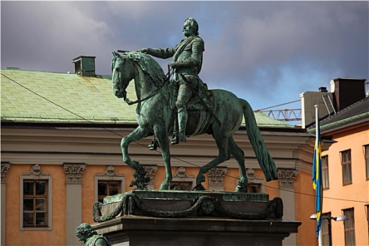 雕塑,瑞典,国王