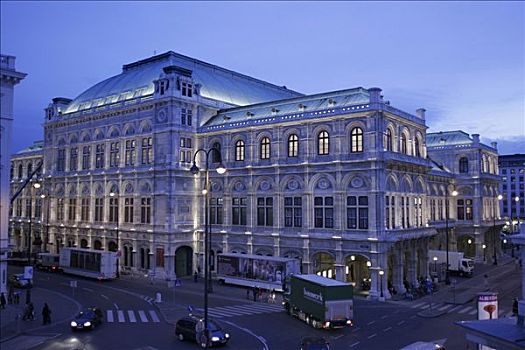 背影,歌剧院,维也纳,奥地利,欧洲