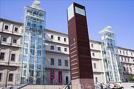 纪念建筑,正面,博物馆,马德里,西班牙