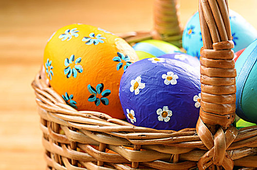 复活节礼筐,装饰,蛋