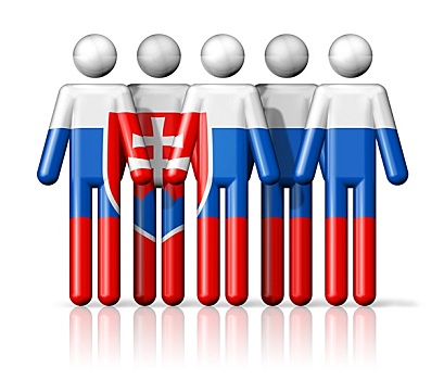 旗帜,斯洛伐克,线条画