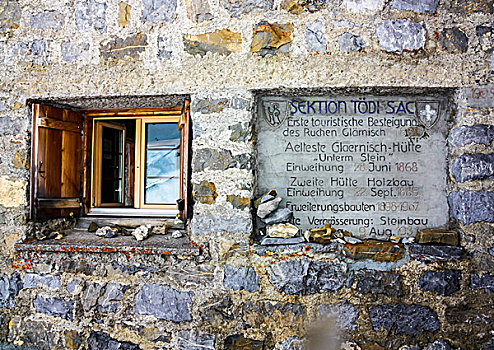 山区木屋,阿尔卑斯山,瑞士,欧洲