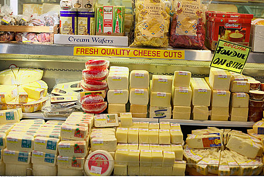 奶酪,圣劳伦斯,市场,多伦多,安大略省,加拿大