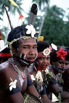 巴布亚新几内亚,岛屿,乡村,男孩,肖像