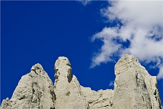 砂岩,悬崖,蓝色背景,天空