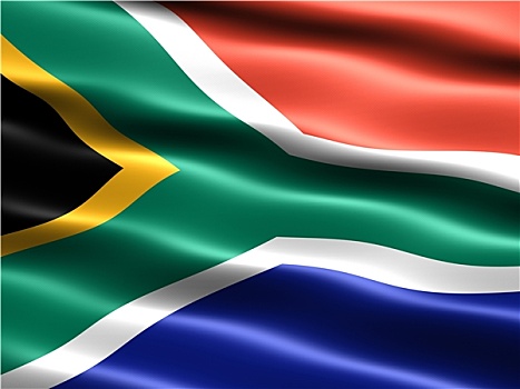 旗帜,南非,电脑合成,插画,丝绸,外观