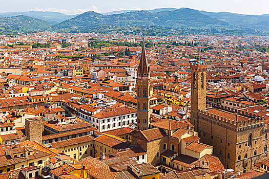 城市,屋顶,佛罗伦萨,意大利
