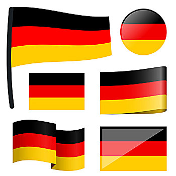 收集,旗帜,德国