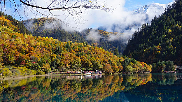 九寨沟风景之秋景