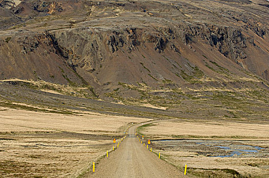 碎石路,靠近,冰岛