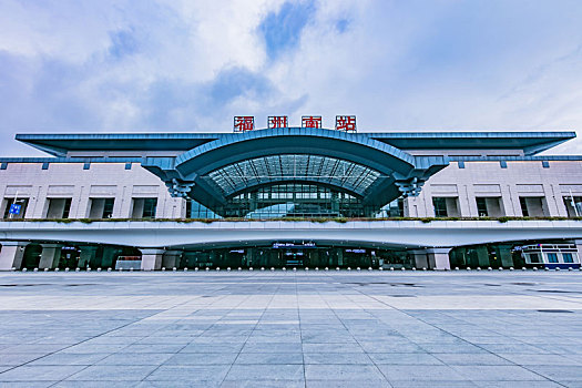 福建省福州市高铁南站建筑环境景观