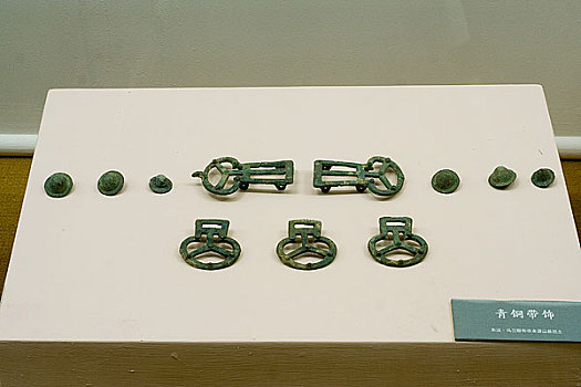 内蒙古博物馆陈列东汉青铜带饰