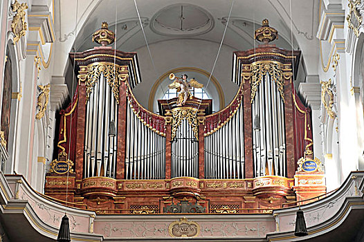 琴乐器,教堂,慕尼黑,巴伐利亚,德国,欧洲