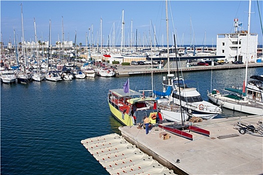 奥林匹克港,码头,巴塞罗那