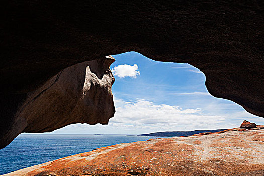 风景,海洋,石头,袋鼠,岛屿,南澳大利亚州