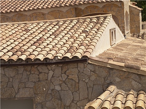 瓷砖,屋顶