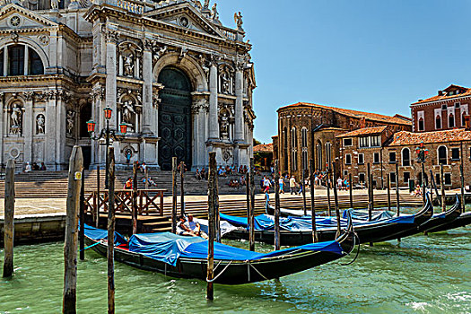 小船,旅游,运河,威尼斯,意大利