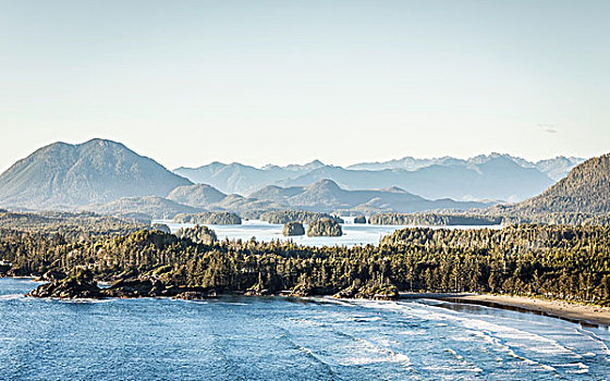 海边风景,环太平洋国家公园,温哥华岛,不列颠哥伦比亚省,加拿大
