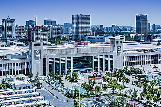 安徽省合肥市火车站建筑景观