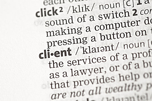 客户,定义,字典