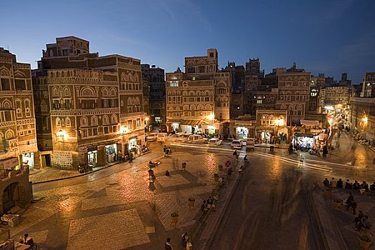 入口,也门,老城,萨那