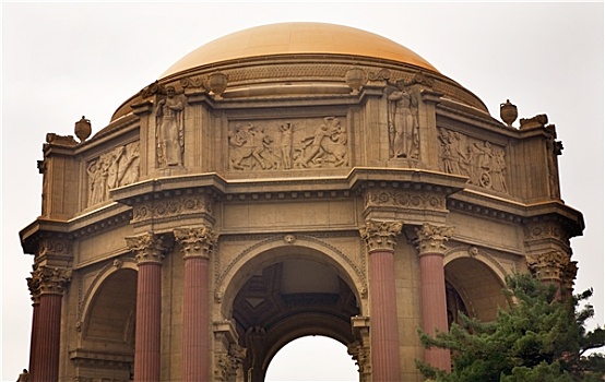 圆顶,特写,艺术宫,博物馆,旧金山,加利福尼亚