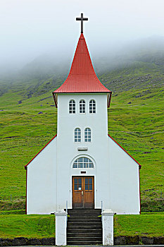 木质,教堂,冰岛